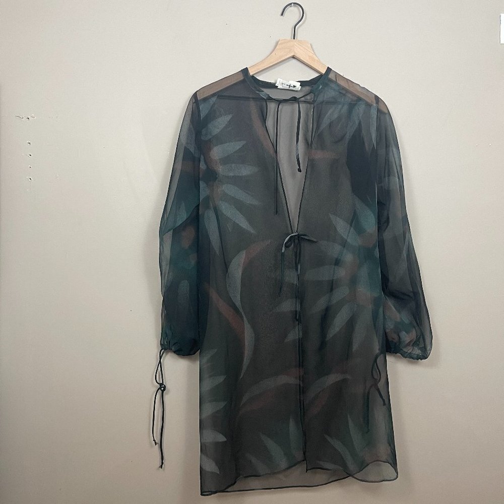 Vintage Lord and Taylor 5th Ave. F. A. CHATTA LTD. Sheer Kimono